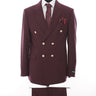 Double Breasted Burgundy Royal Suit