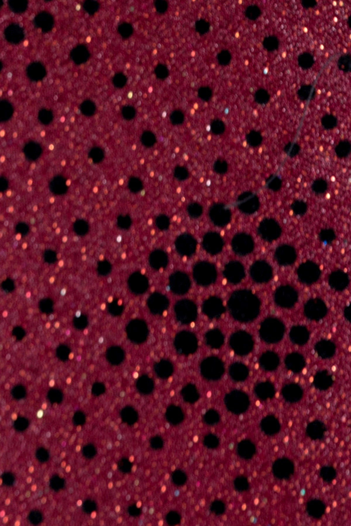 Burgundy Spotted Pattern Silvery Fabric Tuxedo