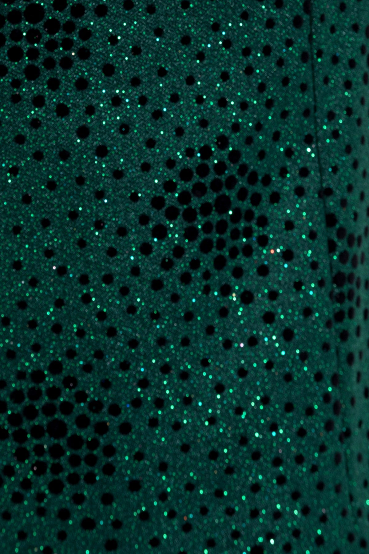 Green Spotted Pattern Silvery Fabric Tuxedo