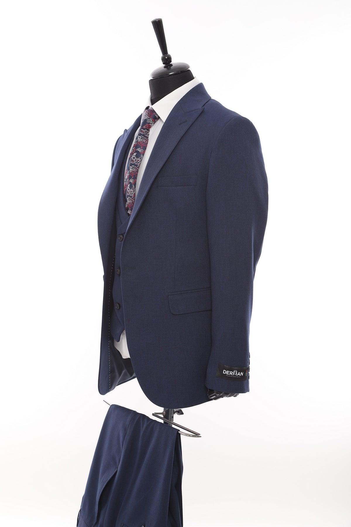 Ike Behar S120's Luxury Navy Wool Fabric (40R) at Amazon Men's Clothing  store