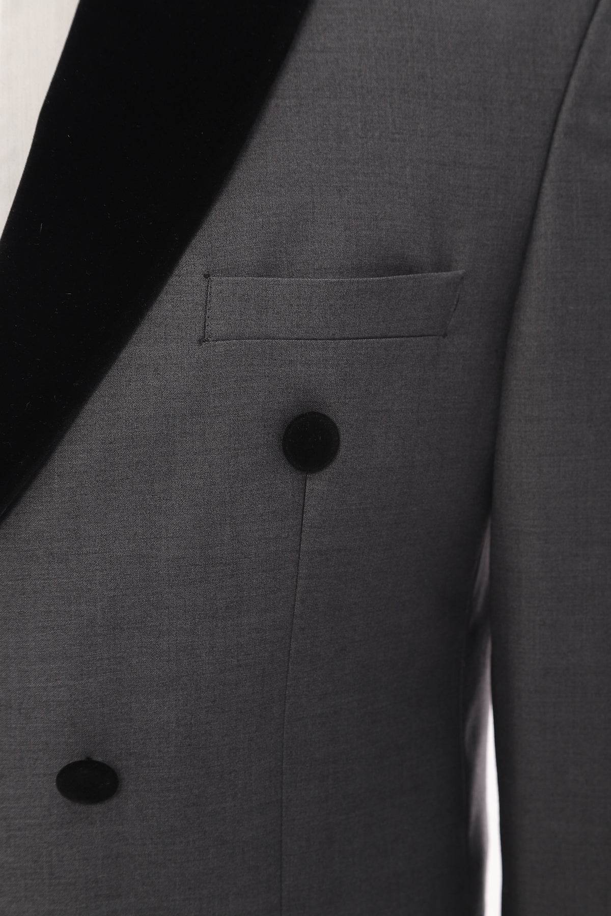Grey Classic Double Breasted Tuxedo